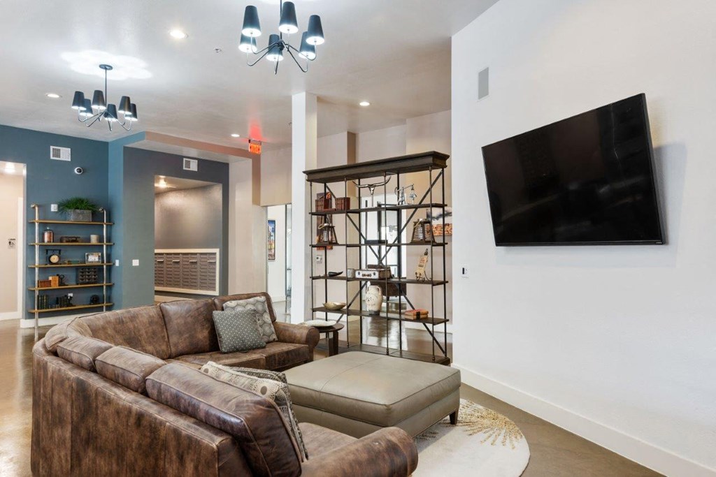 The Wall Street Lofts in Midland, Texas Clubhouse Lounge