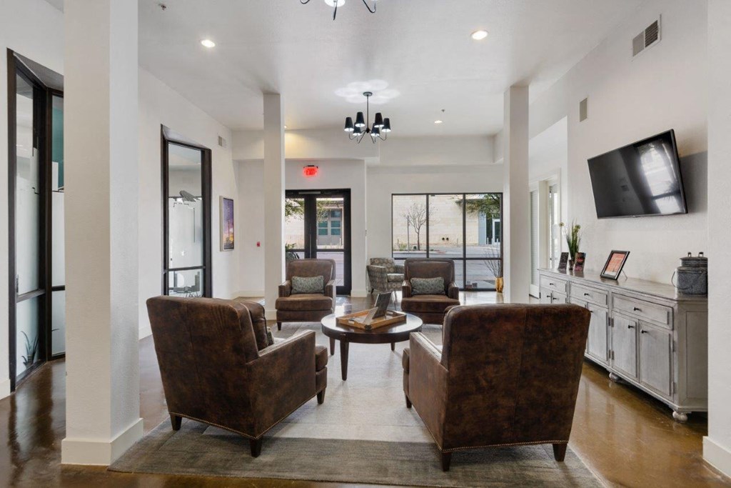 The Wall Street Lofts in Midland, Texas Clubhouse Lounge