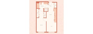 The Warren in Spokane, WA One Bedroom C Floor Plan