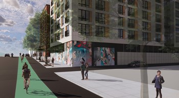 The Warren Apartments Exterior Building and Street Rendering The Warren Apartments Exterior Building and Street Rendering - Photo Gallery 4