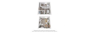 The Willows Two Bedroom One Bathroom Townhome