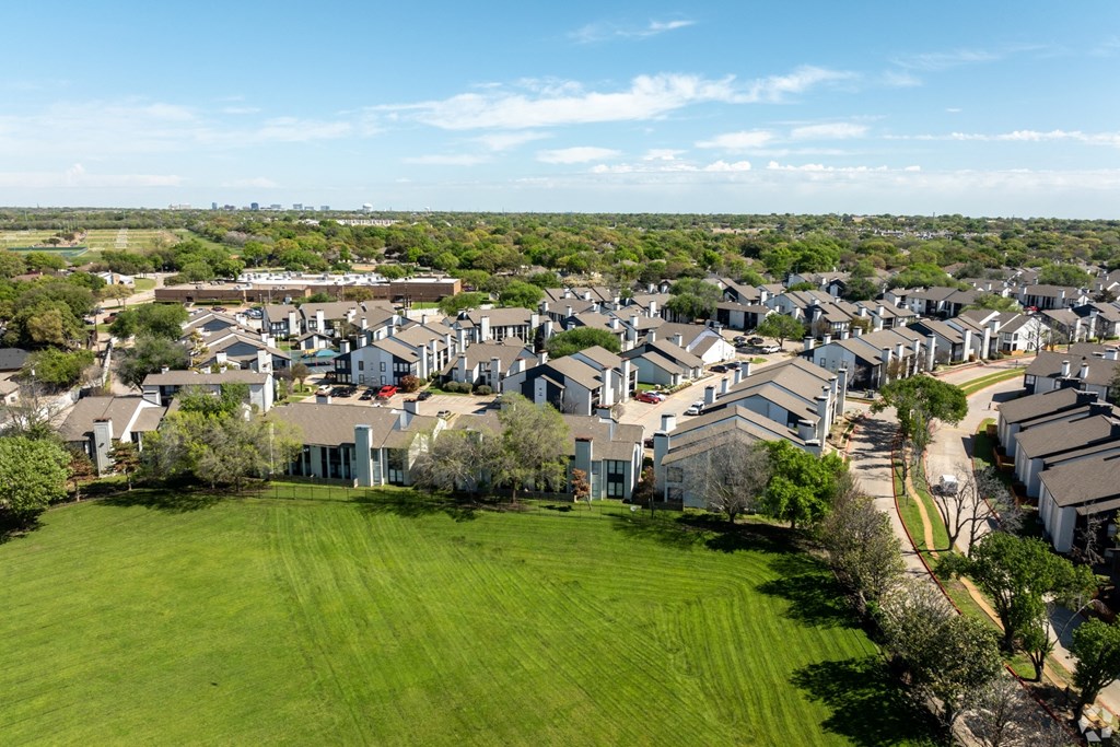 an aerial view of The Bentley Apartment Homes