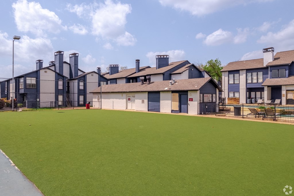 large green area at the bernard apartments