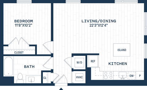 The Six Apartments in Hyattsville, Maryland A4 Floor Plan
