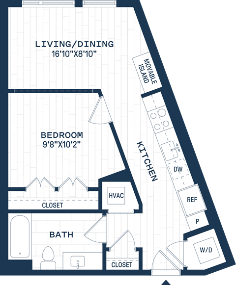The Six Apartments in Hyattsville, Maryland J2 Floor Plan