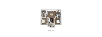 The Edison at Bozeman Apartments Pioneer 3D Floor Plan