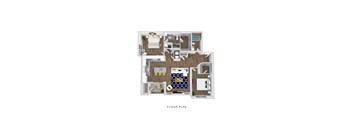 The Edison at Bozeman Apartments Paradise 3D Floor Plan