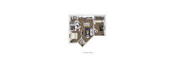 The Edison at Bozeman Apartments Bear Canyon 3D Floor Plan