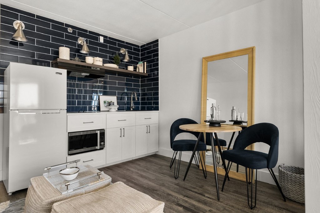 The Franklin Model Living Area and Kitchen