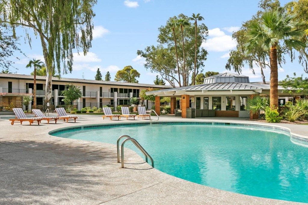 Sentry Tempe Apartment Homes Pool with Lounge Chairs