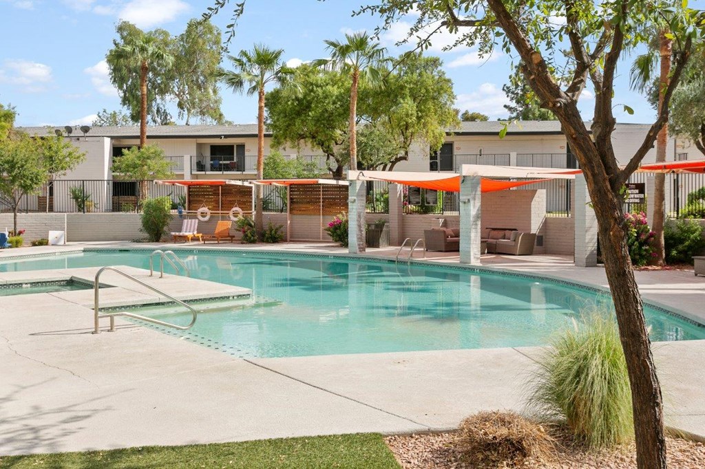 Sentry Tempe Apartment Homes Pool with Lounge Chairs