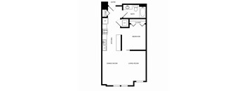 Towne Apartments in Seattle, Washington A1.3 Floor Plan