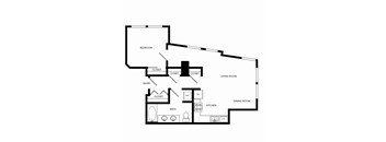 Towne Apartments in Seattle, Washington A11 Floor Plan