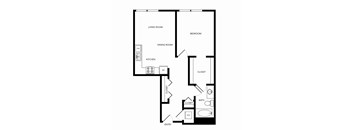 Towne Apartments in Seattle, Washington A12 Floor Plan
