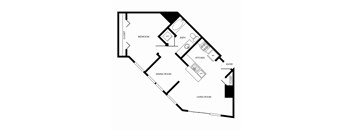 Towne Apartments in Seattle, Washington A14 Floor Plan