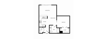 Towne Apartments in Seattle, Washington A16 Floor Plan