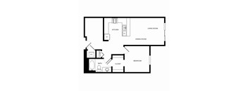 Towne Apartments in Seattle, Washington A19 Floor Plan