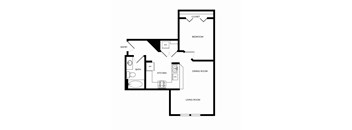 Towne Apartments in Seattle, Washington A2 Floor Plan