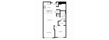 Towne Apartments in Seattle, Washington A21 Floor Plan