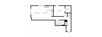 Towne Apartments in Seattle, Washington A22.2 Floor Plan