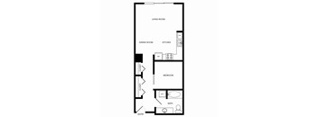 Towne Apartments in Seattle, Washington A3 Floor Plan