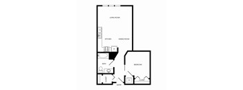 Towne Apartments in Seattle, Washington A7 Floor Plan