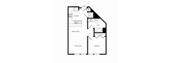 Towne Apartments in Seattle, Washington A8 Floor Plan