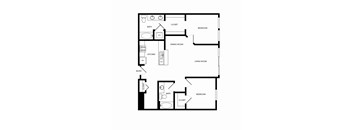 Towne Apartments in Seattle, Washington B11 Floor Plan