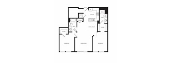 Towne Apartments in Seattle, Washington B12 Floor Plan