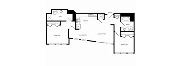 Towne Apartments in Seattle, Washington B5 Floor Plan