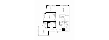 Towne Apartments in Seattle, Washington B9 Floor Plan