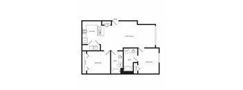 Towne Apartments in Seattle, Washington LW2 Floor Plan