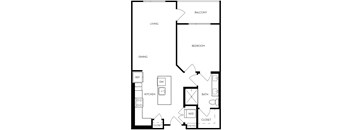 Trovita Rio Apartments in Tempe, Arizona 1x1 Floor Plan