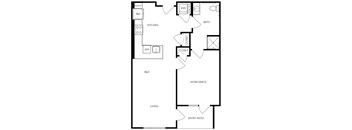Trovita Rio Apartments in Tempe, Arizona Live Work Floor Plan
