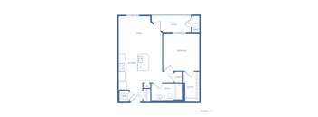 A blueprint of a house layout with labeled rooms.