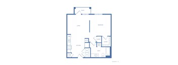 A blueprint of a house layout with labeled rooms.