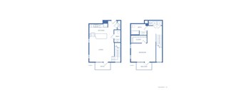 A blueprint shows the layout of a house with two floors, including a living area, kitchen, bathrooms, bedroom, and balcony.