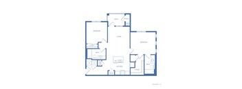 A blueprint of a house layout with labeled rooms.
