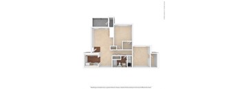 The Marina at Martha Lake Apartments 2x1 Unfurnished Floor Plan