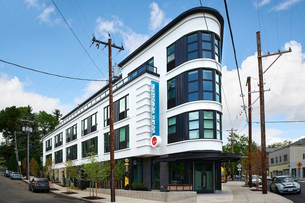 Multnomah Station Apartments building exterior Multnomah Station Apartments building exterior