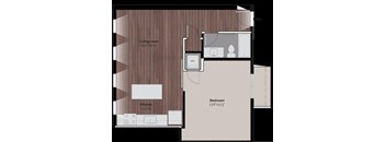 Domain at Wash Park Apartments 1x1 G Floor Plan