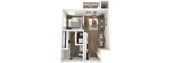 Sumner Mill Apartments 3D Floor Plan Orton