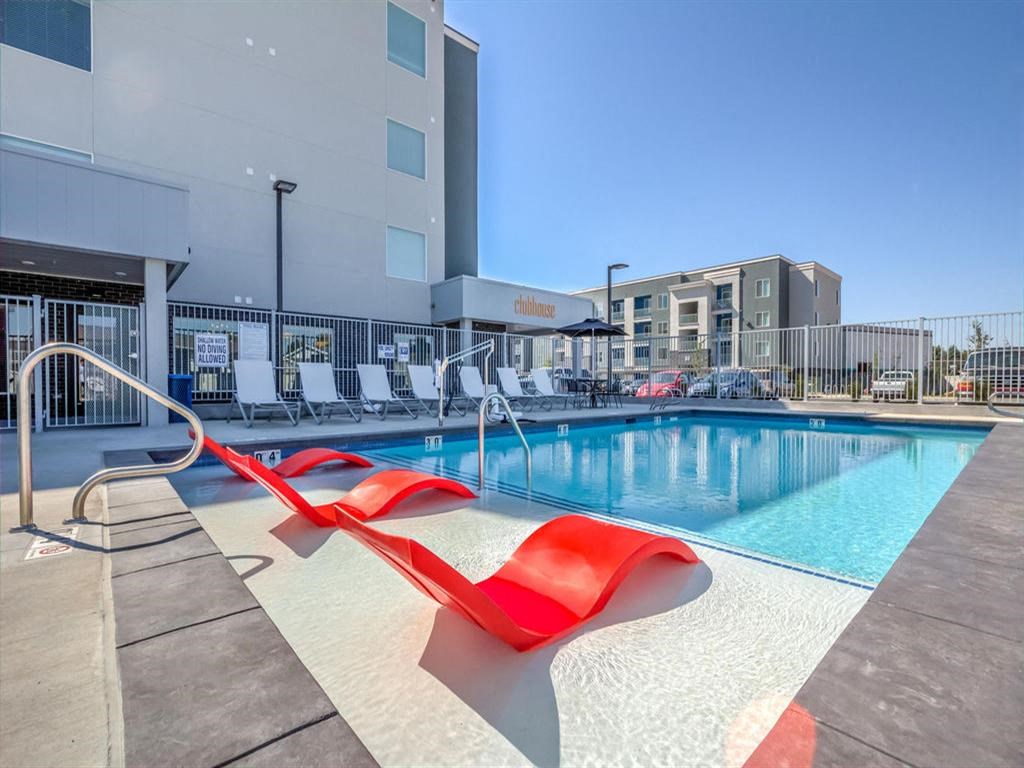 The Boulevard Pool with Lounge Chairs The Boulevard Pool with Lounge Chairs