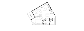 Veranda Highpointe Apartments Ellingwood 2D Floor Plan