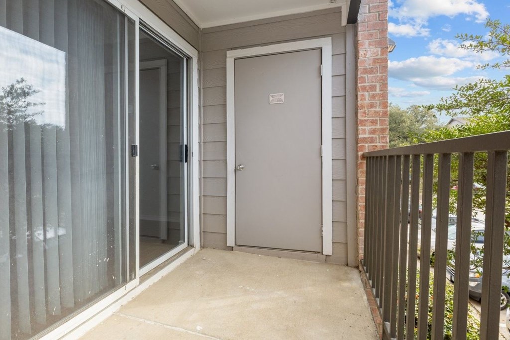Valley Ridge Apartments in Lewisville, Texas Balcony with Storage