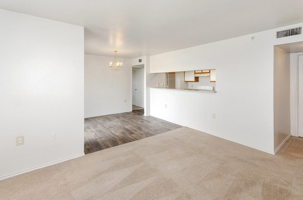 Valley Ridge Apartments in Lewisville, Texas Living Room and Dining Room