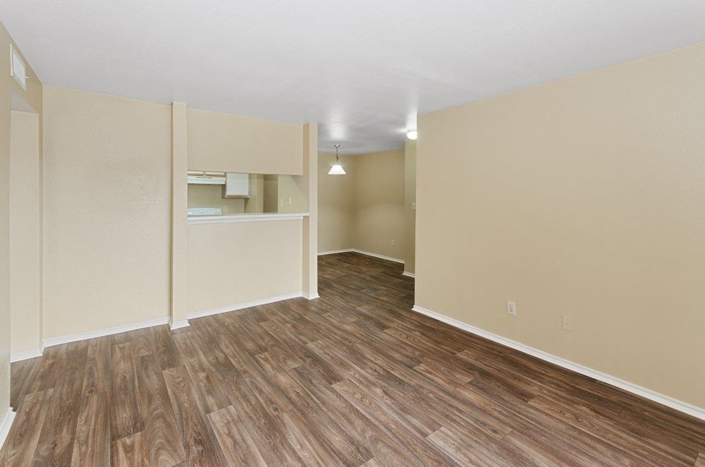 Valley Trails Apartments in Irving, Texas Living Room and Kitchen