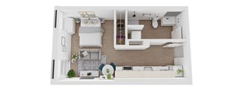 Vanguard Studio B 364 sq ft