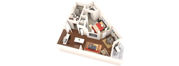 Veranda Highpointe Apartments Belford 2D Floor Plan