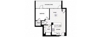 Vinz on Fairfax Apartments in Los Angeles, California A2 Floor Plan